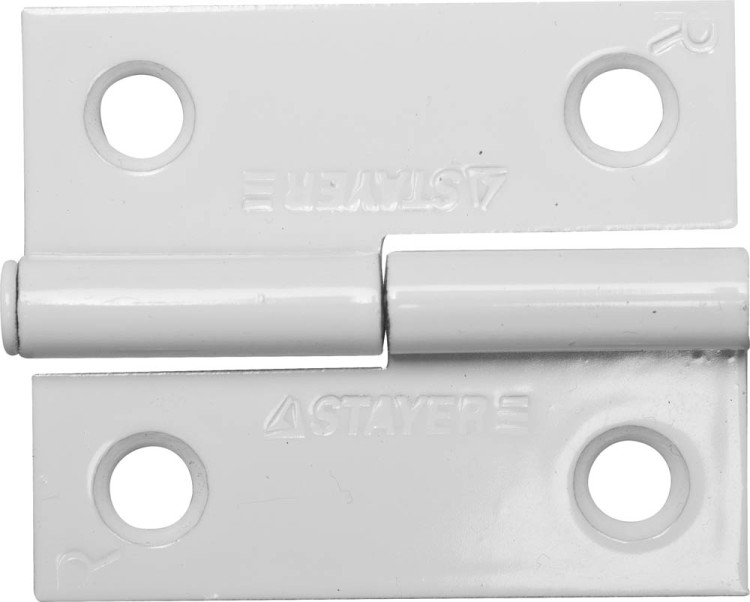 Петля дверная STAYER "MASTER" разъемная, цвет белый, правая, 50мм  ,  ( 37613-50-2R )