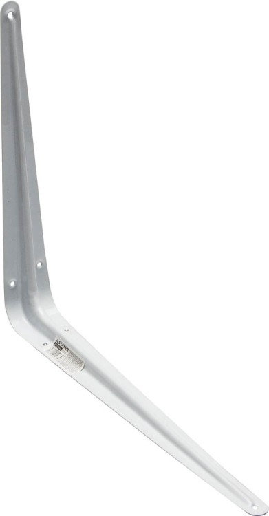 Уголок-кронштейн STAYER "MASTER", 345х300мм, белый,  ( 37406-1 )