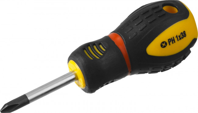 Отвертка STAYER "PROFESSIONAL" "PROTech", двухкомп рукоятка, намагниченная, Cr-Mo, PH1x38мм,  ( 25132-1-38_z02 ) Отвертка STAYER "PROFESSIONAL" "PROTech", двухкомп рукоятка, намагниченная, Cr-Mo, PH1x38мм,  ( 25132-1-38_z02 )