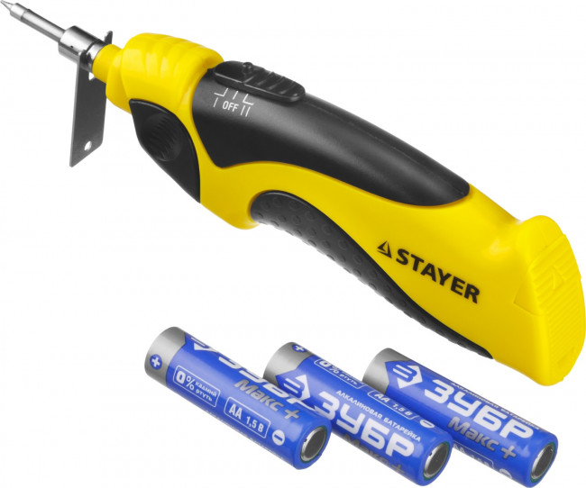 Паяльник STAYER "PROFESSIONAL" беспроводной, 4.5В, 8Вт,  ( 55409 )