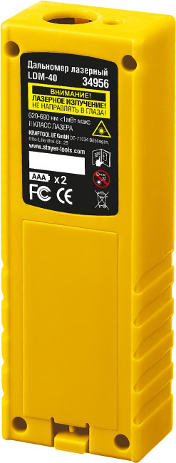 Дальномер лазерный, "LDM-40", дальность 40 м, 5 функций, STAYER Professional ( 34956 ) Дальномер лазерный, "LDM-40", дальность 40 м, 5 функций, STAYER Professional ( 34956 )
