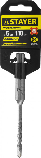 Бур STAYER "PROFESSIONAL" по бетону, хвостовик "SDS PLUS", 5x110мм,  ( 2930-110-05_z01 ) Бур STAYER "PROFESSIONAL" по бетону, хвостовик "SDS PLUS", 5x110мм,  ( 2930-110-05_z01 )