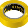 STAYER Protect-10 Изолента ПВХ, не поддерживает горение, 10м (0,13х15 мм), желтая ( 12291-Y )