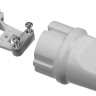 Вилка MAXElectro электрическая, 16А/220В, с заземлением, белая, STAYER,  ( 55160-W )