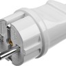 Вилка MAXElectro электрическая, 16А/220В, с заземлением, белая, STAYER,  ( 55160-W )