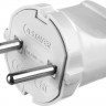 Вилка MAXElectro электрическая, 6А/220В, белая, STAYER,  ( 55150-W )