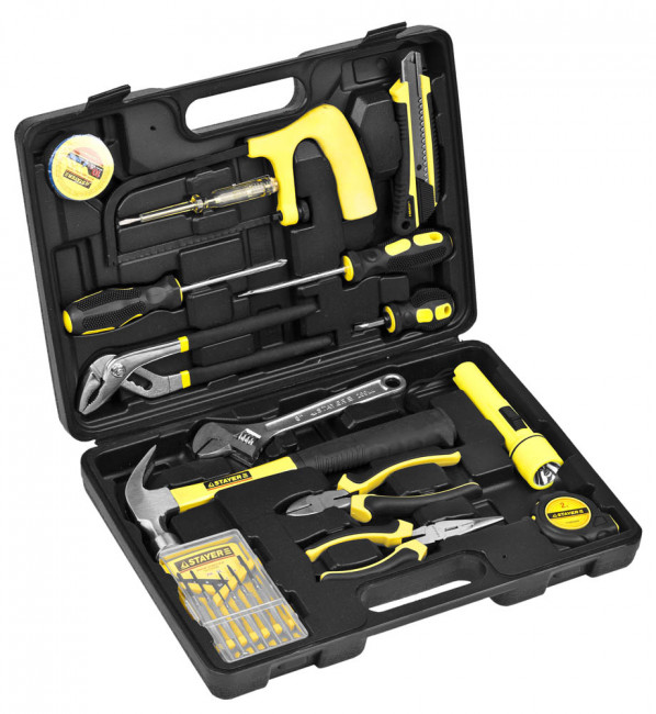 Набор инструментов STAYER "STANDARD" МЕХАНИК для ремонтных работ, 15 предметов, ( 22052-H15 ) Набор инструментов STAYER "STANDARD" МЕХАНИК для ремонтных работ, 15 предметов, ( 22052-H15 )