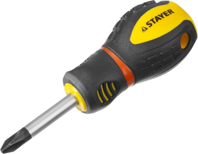 Отвертка STAYER "PROFESSIONAL" "PROTech", двухкомп рукоятка, намагниченная, Cr-Mo, PH2x38мм,  ( 25132-2-38_z02 ) Отвертка STAYER "PROFESSIONAL" "PROTech", двухкомп рукоятка, намагниченная, Cr-Mo, PH2x38мм,  ( 25132-2-38_z02 )