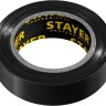 STAYER Protect-10 Изолента ПВХ, не поддерживает горение, 10м (0,13х15 мм), черная ( 12291-D )