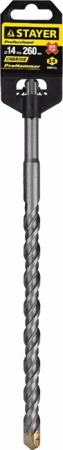 Бур STAYER "PROFESSIONAL" по бетону, хвостовик "SDS PLUS", 14x260мм,  ( 2930-260-14_z01 )