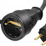 Удлинитель-шнур RC 315, 20 м, 3700 Вт, 1 гнездо, IP44, КГ 3х1,5 мм2, STAYER, ( 55026-20 )