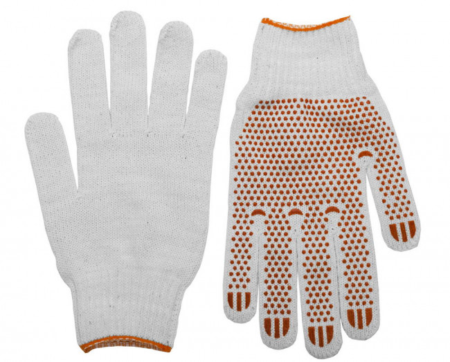 Перчатки STAYER "МASTER" трикотажные, 7 класс, х/б, с защитой от скольжения, L-XL ,  ( 11404-XL ) Перчатки STAYER "МASTER" трикотажные, 7 класс, х/б, с защитой от скольжения, L-XL ,  ( 11404-XL )