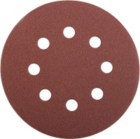 Круг STAYER "PROFI" из абразивной бумаги перфорированный, 125мм/ №80, 5шт ,  ( 3580-125-080 )