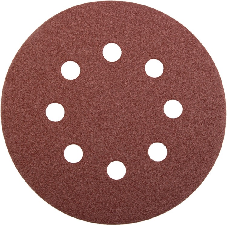 Круг STAYER "PROFI" из абразивной бумаги перфорированный, 125мм/ №80, 5шт ,  ( 3580-125-080 )