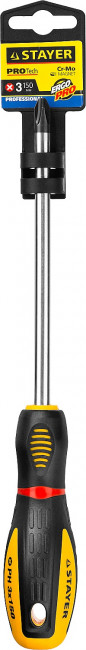 Отвертка STAYER "PROFI" "PROTech", двухкомп рукоятка, намагниченная, Cr-Mo, PH3x150мм,  ( 25132-3-15_z02 ) Отвертка STAYER "PROFI" "PROTech", двухкомп рукоятка, намагниченная, Cr-Mo, PH3x150мм,  ( 25132-3-15_z02 )
