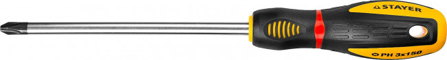 Отвертка STAYER "PROFI" "PROTech", двухкомп рукоятка, намагниченная, Cr-Mo, PH3x150мм,  ( 25132-3-15_z02 ) Отвертка STAYER "PROFI" "PROTech", двухкомп рукоятка, намагниченная, Cr-Mo, PH3x150мм,  ( 25132-3-15_z02 )