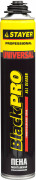 Пена "BlackPRO" профессиональная, монтажная, пистолетная, всесезонная, 750мл, STAYER,  ( 41135 )