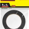 Двухсторонняя клейкая лента на вспененной основе, STAYER Professional 12233-09-05, черная, 9мм х 5м,  ( 12233-09-05 )