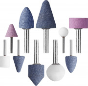 Набор STAYER "MASTER": Абразивные минишарошки-насадки для гравера и дрели, хвостовик d 3,2 / 6,0мм, 10 предм.,  ( 2989-H10 ) Набор STAYER "MASTER": Абразивные минишарошки-насадки для гравера и дрели, хвостовик d 3,2 / 6,0мм, 10 предм.,  ( 2989-H10 )