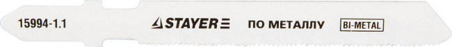Полотна STAYER "PROFI", T118GF, для эл/лобзика, Bi-Metall, по металлу (0,5-1,5мм), EU-хвост., шаг 1,1мм, 50мм, 2шт,  ( 15994-1.1_z01 ) Полотна STAYER "PROFI", T118GF, для эл/лобзика, Bi-Metall, по металлу (0,5-1,5мм), EU-хвост., шаг 1,1мм, 50мм, 2шт,  ( 15994-1.1_z01 )