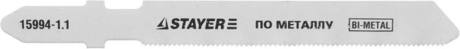 Полотна STAYER "PROFI", T118GF, для эл/лобзика, Bi-Metall, по металлу (0,5-1,5мм), EU-хвост., шаг 1,1мм, 50мм, 2шт,  ( 15994-1.1_z01 ) Полотна STAYER "PROFI", T118GF, для эл/лобзика, Bi-Metall, по металлу (0,5-1,5мм), EU-хвост., шаг 1,1мм, 50мм, 2шт,  ( 15994-1.1_z01 )