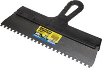 Шпатель STAYER "PROFESSIONAL" нержавеющий зубчатый с пластмассовой ручкой, 300мм, зуб 6х6мм,  ( 1009-30-06 )