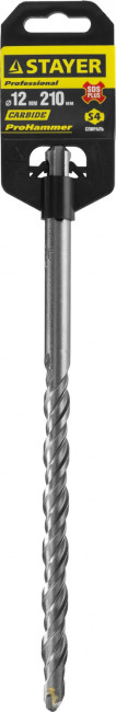 Бур STAYER "PROFESSIONAL" по бетону, хвостовик "SDS PLUS", 12x210мм,  ( 2930-210-12_z01 )
