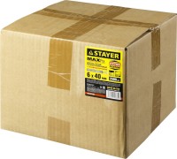 Дюбель-гвоздь полипропиленовый, потайный бортик, 6 x 40 мм, 2500 шт, STAYER,  ( 30640-06-040 )