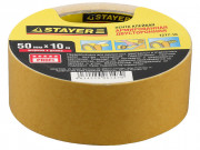 Двухсторонняя клейкая лента на тканевой основе, STAYER Profi 1217-10, 50мм х 10м,  ( 1217-10 )