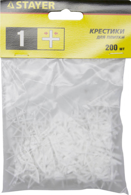 STAYER 1мм крестики для плитки, 200шт,  ( 3380-1 )