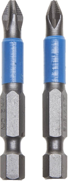 Биты STAYER "PROFI", хвостовик E 1/4", PH №2, 50мм, 2 шт,  ( 26203-2-50-02 )
