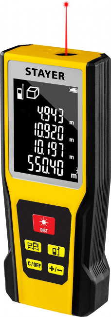 Дальномер лазерный, "LDM-60 ", дальность 60 м, 5 функций, STAYER Professional ( 34957_z01 ) Дальномер лазерный, "LDM-60 ", дальность 60 м, 5 функций, STAYER Professional ( 34957_z01 )