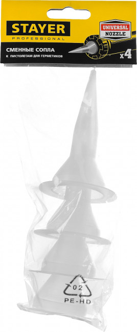 STAYER "PROFI". Сопла сменные для пистолетов 0673-хх, 4 шт,  ( 0673-S4_z01 ) STAYER "PROFI". Сопла сменные для пистолетов 0673-хх, 4 шт,  ( 0673-S4_z01 )