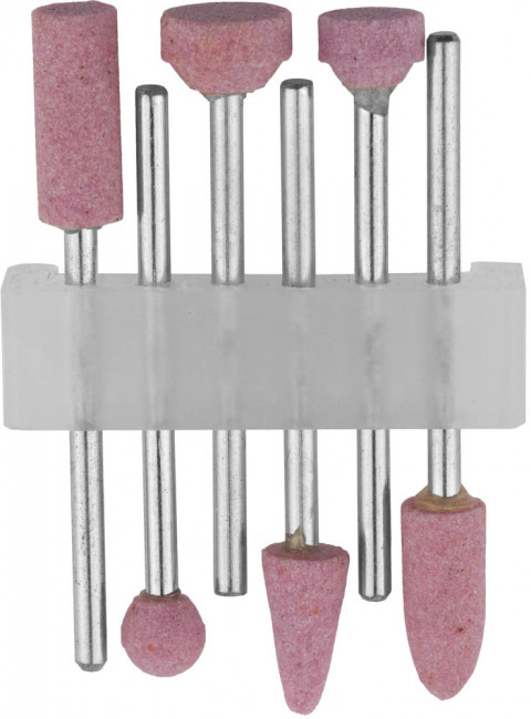 Набор STAYER: Насадки шлифовальные абразивные с оправкой, оксид алюминия, 6шт ,  ( 29920-H6 )