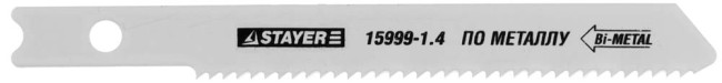Полотна STAYER "PROFI", U118AF, для эл/лобзика, Bi-Metall, по металлу (1,5-2мм), US-хвост., шаг 1,4мм, 50мм, 3шт,  ( 15999-1,4 ) Полотна STAYER "PROFI", U118AF, для эл/лобзика, Bi-Metall, по металлу (1,5-2мм), US-хвост., шаг 1,4мм, 50мм, 3шт,  ( 15999-1,4 )