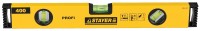 Уровень STAYER "PROFI" "PROFILevel" коробчатый усиленный, фрезерованный, 3 противоударных ампулы, 40см,  ( 3466-040 )