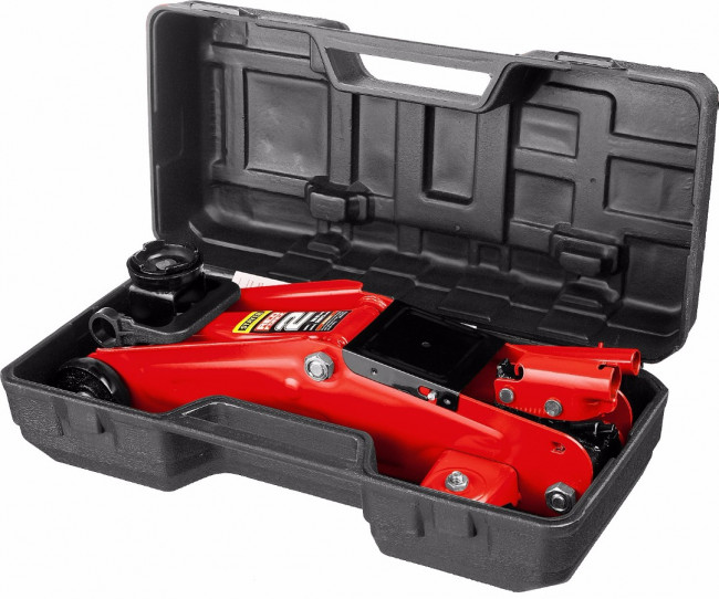 Домкрат гидравлический подкатной "RED FORCE", 2т, 125-320мм, в кейсе, STAYER 43152-2-K,  ( 43152-2-K ) Домкрат гидравлический подкатной "RED FORCE", 2т, 125-320мм, в кейсе, STAYER 43152-2-K,  ( 43152-2-K )