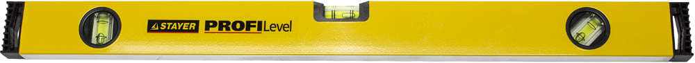 Уровень STAYER "PROFI" "PROFILevel" коробчатый усиленный, фрезерованный, 3 противоударных ампулы, 60см,  ( 3466-060 )