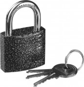 Замок STAYER "STANDARD" навесной, металлический корпус, закаленная дужка, 38мм,  ( 37160-38 )