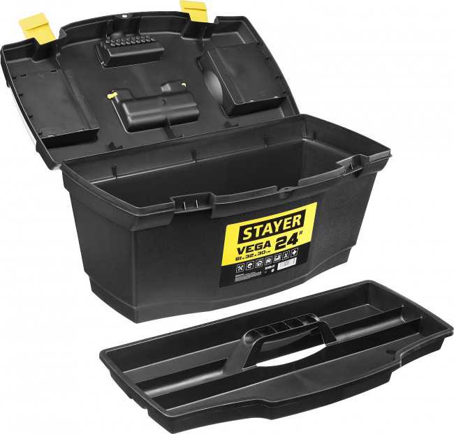 Ящик для инструмента "VEGA-21" пластиковый, STAYER,  ( 38105-21_z03 ) Ящик для инструмента "VEGA-21" пластиковый, STAYER,  ( 38105-21_z03 )