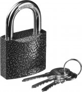 Замок STAYER "STANDARD" навесной, металлический корпус, закаленная дужка, 50 мм,  ( 37160-50 )