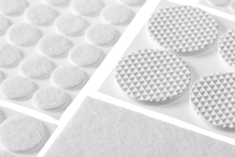 Набор STAYER "COMFORT": Накладки самоклеящиеся на мебельные ножки, 125 шт, белые,  ( 40917-H125 )