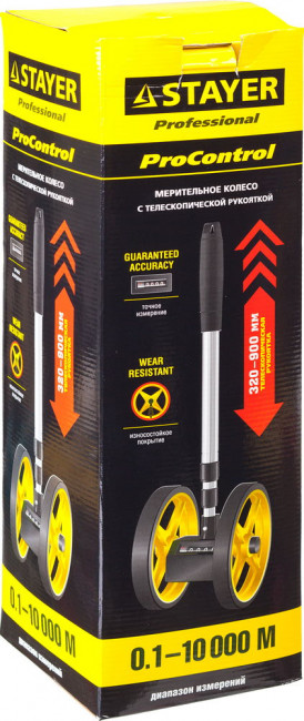Мерительное колесо STAYER "PROFESSIONAL", 9999м,  ( 34191 ) Мерительное колесо STAYER "PROFESSIONAL", 9999м,  ( 34191 )