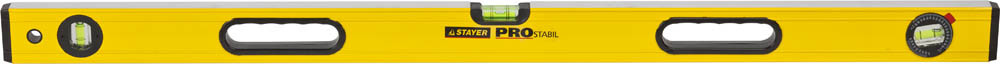 Уровень STAYER "PROFI" PROSTABIL профессион коробчатый, усилен, 2 фрезер поверх, 3 ампулы (1 поворотная), ручки, 100 см,  ( 3471-100_z01 )