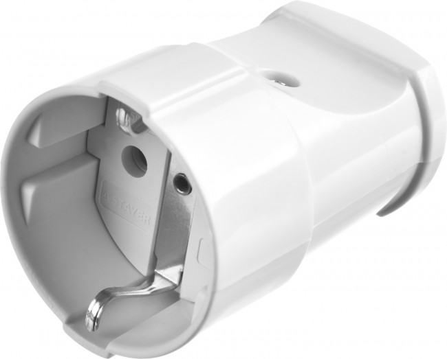 Розетка MAXElectro электрическая, 16А/220В, с заземлением, белая, STAYER,  ( 55180-W )