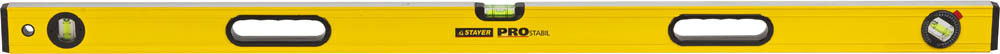 Уровень STAYER "PROFI" PROSTABIL профессион коробчатый, усилен, 2 фрезер поверх, 3 ампулы (1 поворотная), ручки, 120 см,  ( 3471-120_z01 )