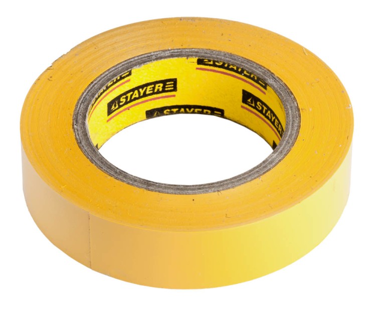 Изолента, STAYER Profi 12292-Y-15-10, ПВХ, на карточке, 15 мм х 10 м х 0,18мм, желтая,  ( 12292-Y-15-10 )