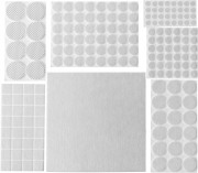 Набор STAYER "COMFORT": Накладки самоклеящиеся на мебельные ножки, 175 шт, белые,  ( 40917-H175 )