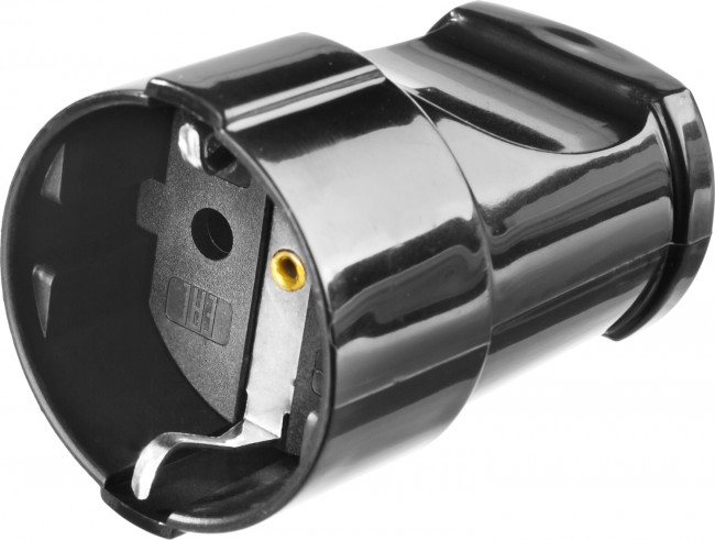 Розетка MAXElectro электрическая, 16А/220В, с заземлением, черная, STAYER,  ( 55180-B )