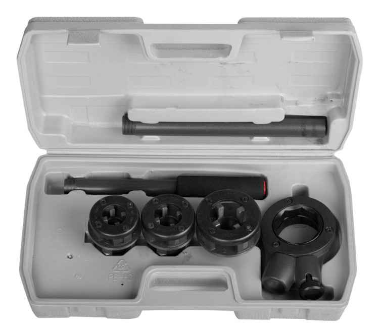 Набор STAYER "PROFESSIONAL" №3 резьбонарезной трубный в пластмассовом боксе, 1/2" - 1", 4 предмета ,  ( 28260-H3 )